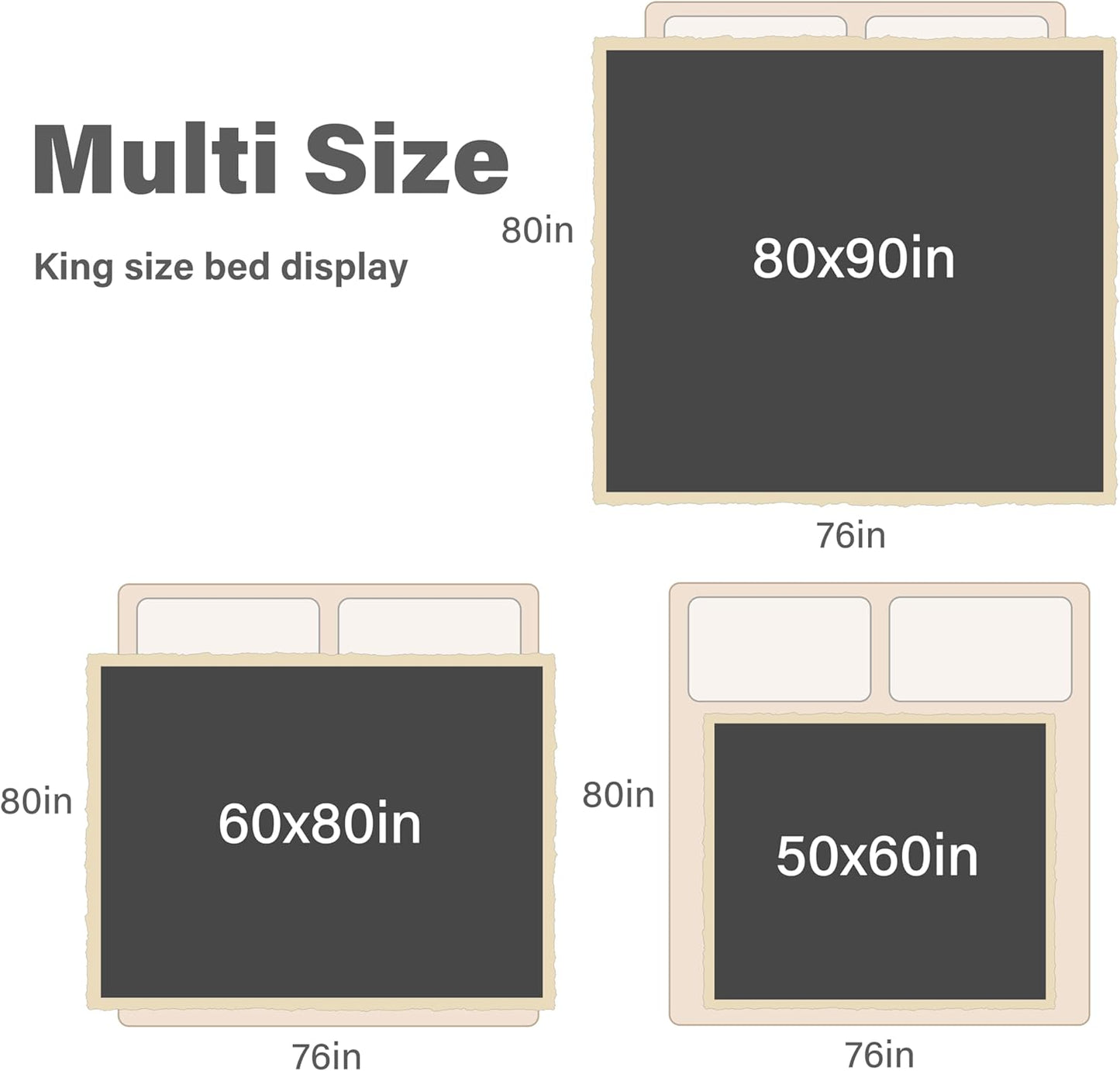 Waterproof Bed Blanket, Washable Leakproof Bed Cover, Reversible Protector Blanket for Couch Sofa, Stain Proof Blanket Pad for Adults, 80X60 Inches, Brown